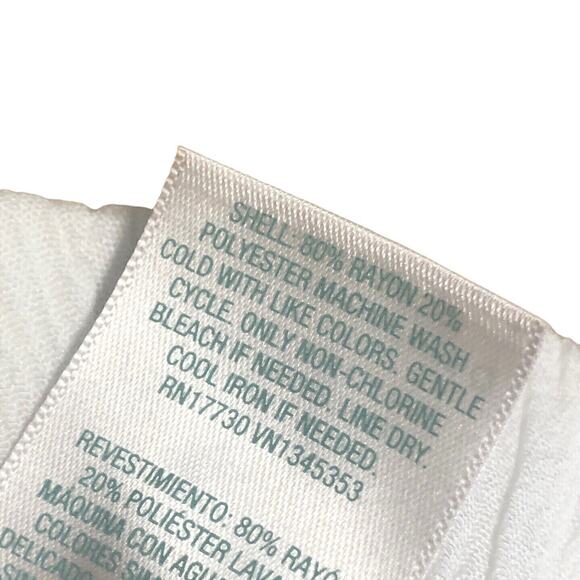 NEW Kona Sol Swim Tie Front Cover Up Pants Side Split White Size Small 4 - 6 - Picture 8 of 8